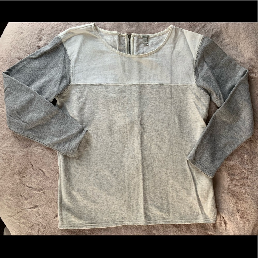 Color block Zip Back Sweater